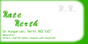 mate merth business card
